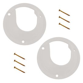 Suporte P/Cabideiro Tip Concha C/02pcs  Branco