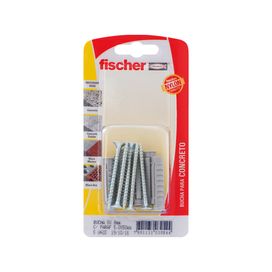 Bucha com Parafuso Cabeça Chata SX8 com 5 Unidades Cinza Fischer