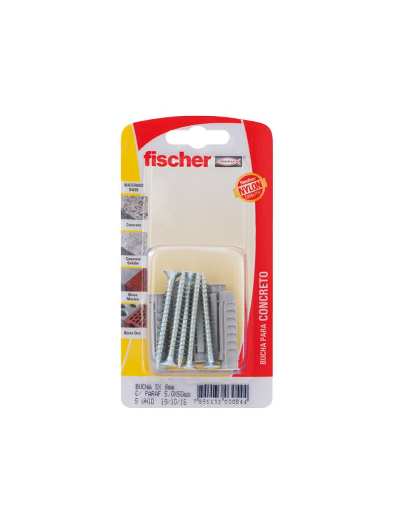 Bucha-com-Parafuso-Cabeca-Chata-SX8-com-5-Unidades-Cinza-Fischer