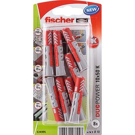 Bucha Duopower 10x50 com 10 Unidades Cinza Fischer