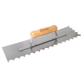 Desempenadeira Aço Dentada Raio 38CM 10MM 61295 Cortag