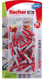 Bucha-Duopower-6x30-com-10-Unidades-Cinza-Fischer