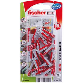 Bucha Duopower 6x30 com 20 Unidades Cinza Fischer