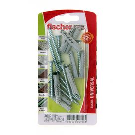 Bucha com Parafuso Cabeça Chata UX6A 10 Unidades Cinza Fischer