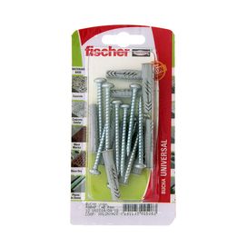 Bucha com Parafuso Cabeça Panela UX6A 10 Unidades Cinza Fischer
