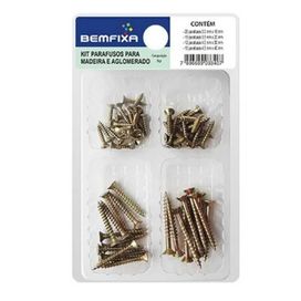 Kit Parafusos Para Aglomerado e MDF Bemfixa