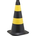 Cone-Sinalizacao-Polietileno-Preto-e-Amarelo-50cm-Vonder-