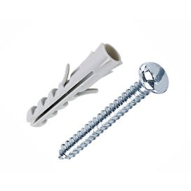 Parafuso Inox com Cabeça 3,5x32 e Bucha de Nylon 5mm Bemfixa