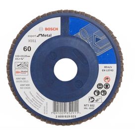 Disco Flap Expert Metal Base Plastico Grao 60 Bosch