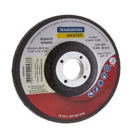 Disco Desbaste P/Aco 4.1/2  Tramontina  Vermelho