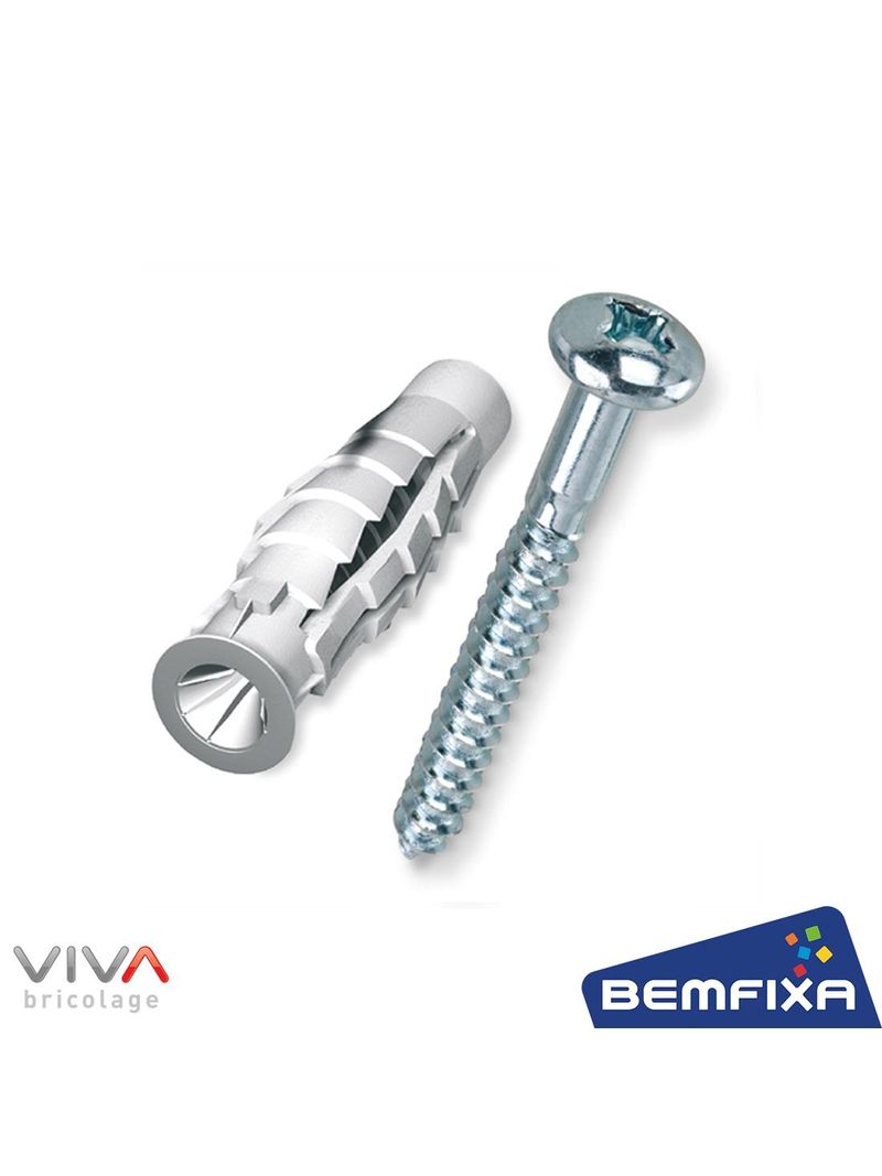Bucha-Universal-6mm-com-Parafuso-Cabeca-Panela-Bemfixa