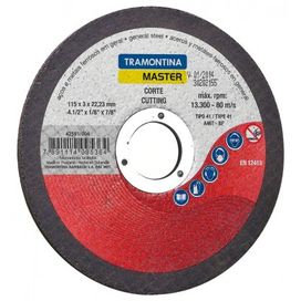 Disco Corte Para Aço Tramontina 42591/004  4.1/2""