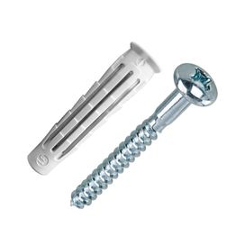 Bucha Universal 8mm com Parafuso Cabeça Panela Viva Bemfixa