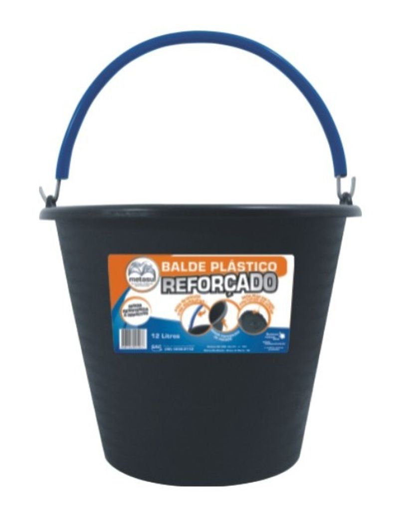 Balde-Plastico-Reforcado-12L-Metasul-Preto