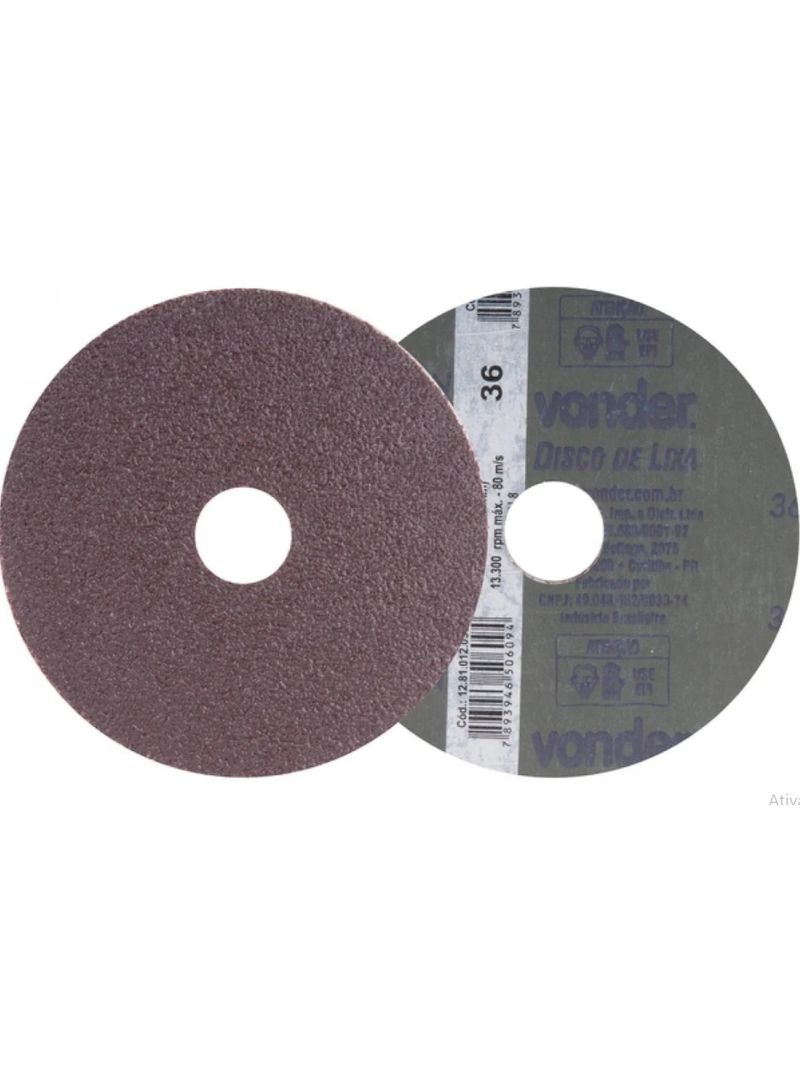 Disco-Lixa-4.1-2-Grao-36-VDF-12-Metal-Vonder-