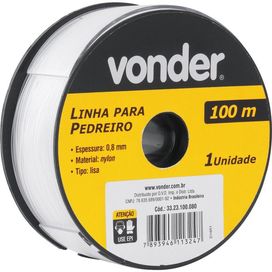 Linha para Pedreiro Trançada 100m Vonder