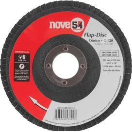 Flap Disco Cônico 4 1/2 G120 Costado Fibra Nove54