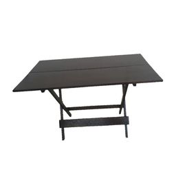 Mesa Dobrável de Madeira 1,20x70 Preta Tramontina