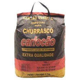 Carvão Cariocão 5kg 02 Pinga Fogo