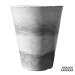 Vaso-Liso-Havana-Polietileno-Mini-Branco-Carrara-Vouga-Decor