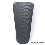 Vaso-Vite-Pilao-Polietileno-Pequeno-Cinza-Chumbo-Vouga-Decor