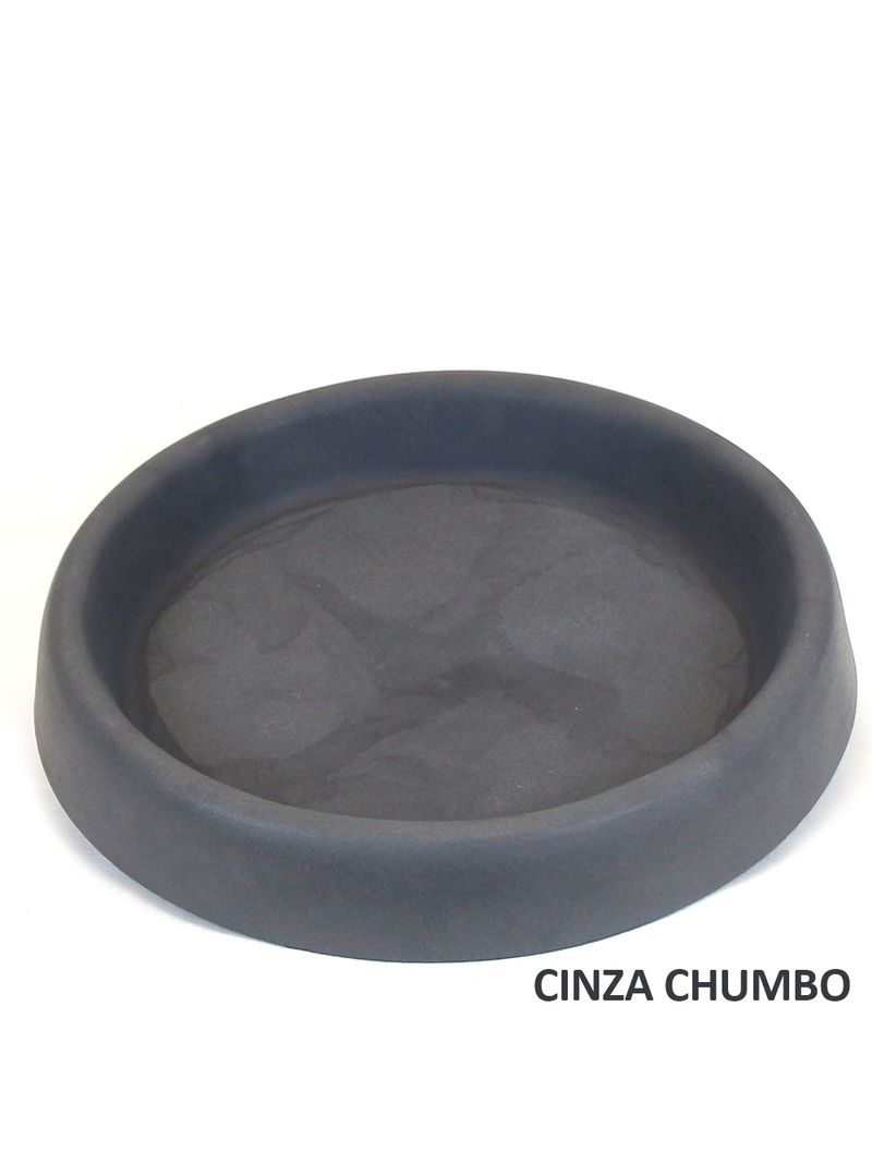 Prato-Redondo-Riscatto-Polietileno-Pequeno-Cinza-Chumbo-Vouga-Decor