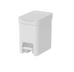 Lixeira-com-Pedal-Trium-6L-Branco-Fechado-LX4000-Martiplast