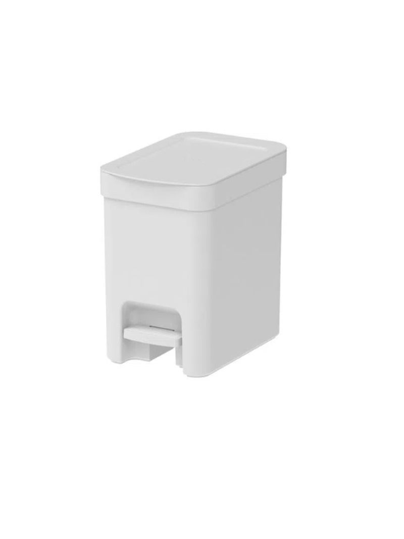 Lixeira-com-Pedal-Trium-6L-Branco-Fechado-LX4000-Martiplast