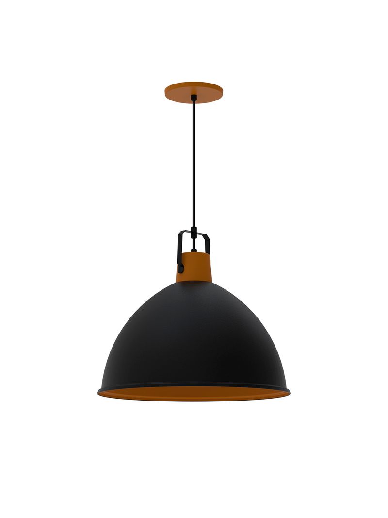 Pendente-Factory-G-1xE27-Preto-Fosco-Taschibra