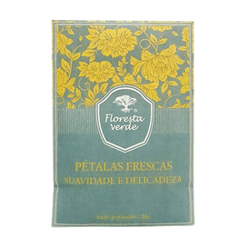 Sache Perfumado Pétalas Fresca Bege Azul 25g Floresta Verde