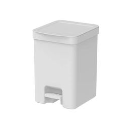 Lixeira com Pedal Trium 12L Branco Fechado Martiplast
