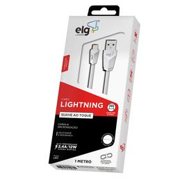 Cabo Apple Lightning Recarga/Sincronização 1M Branco ELG