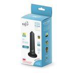 Antena-Interna-Shark-4K-HDR---HDTV---UHF--VHF--FM-Preto-ELG