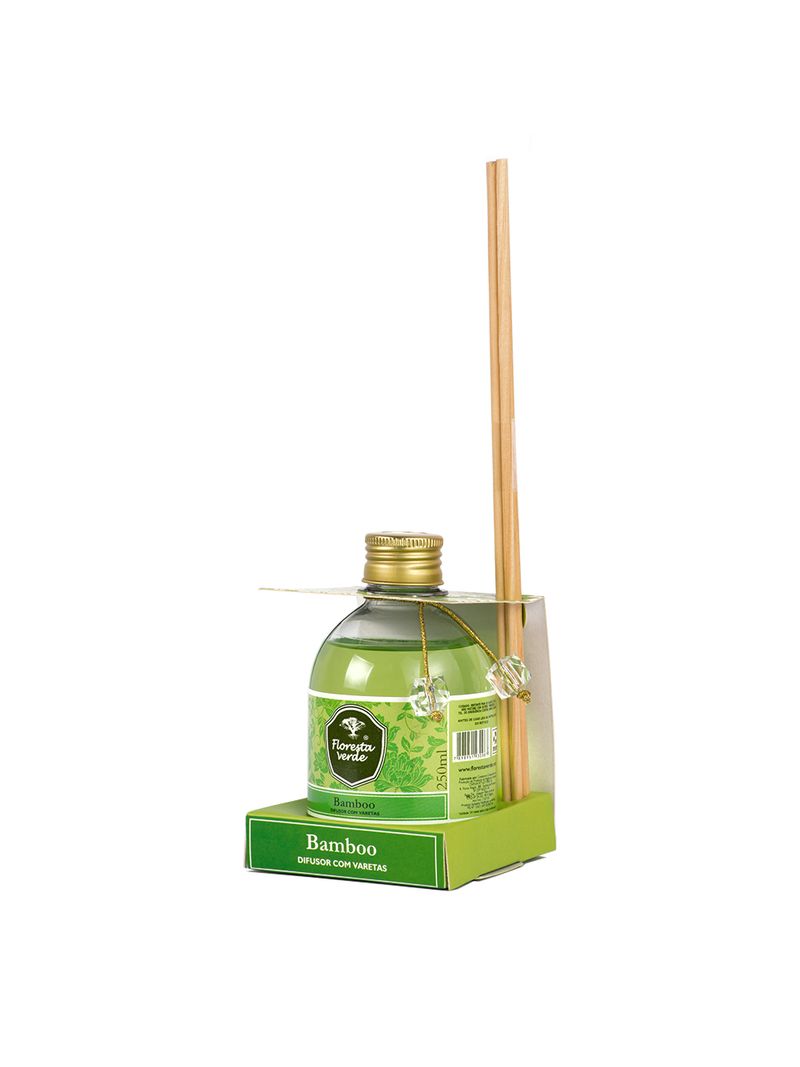 Difusor-Aromatizante-Bamboo-Verde-Claro-250ml-Floresta-Verde