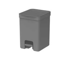 Lixeira com Pedal Trium 12L Chumbo Fechado Martiplast