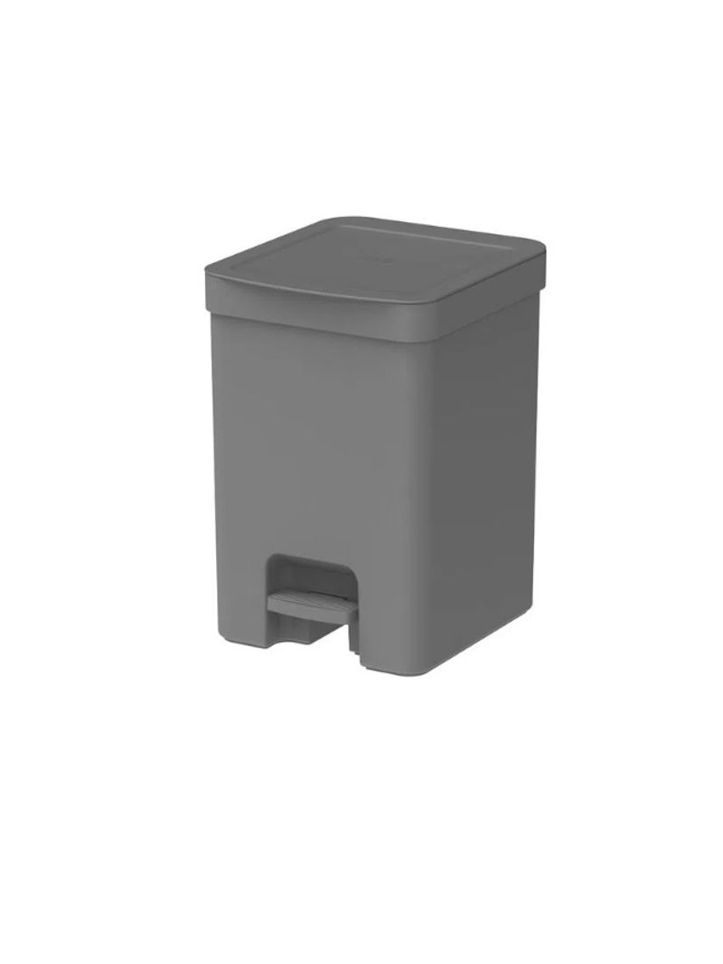 Lixeira-com-Pedal-Trium-12L-Chumbo-Fechado-LX4100-Martiplast