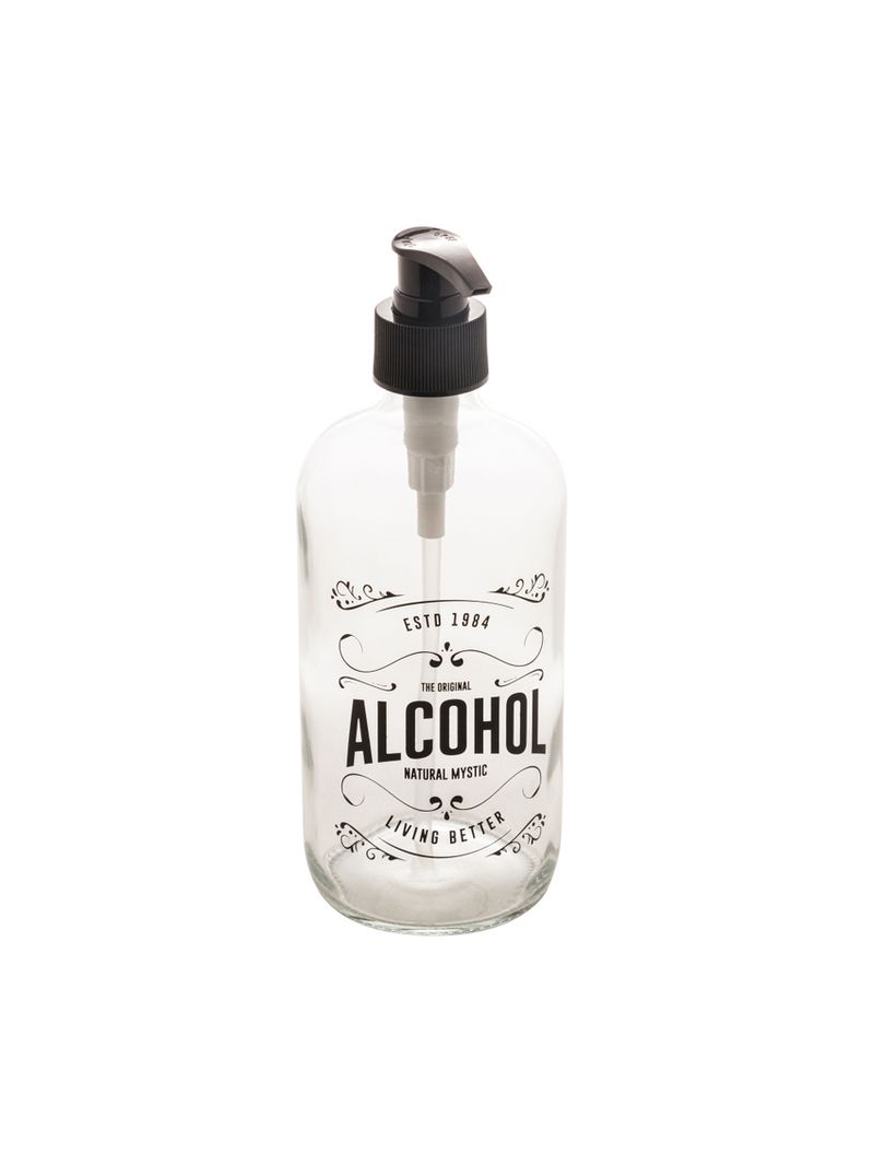 Porta-Alcool-Gel-com-Pump-Plastico-490ml-Incolor-Lyor