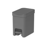 Lixeira-com-Pedal-Trium-6L-Chumbo-Fechado-LX4000-Martiplast-