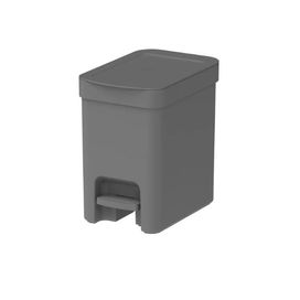 Lixeira com Pedal Trium 6L Chumbo Fechado Martiplast