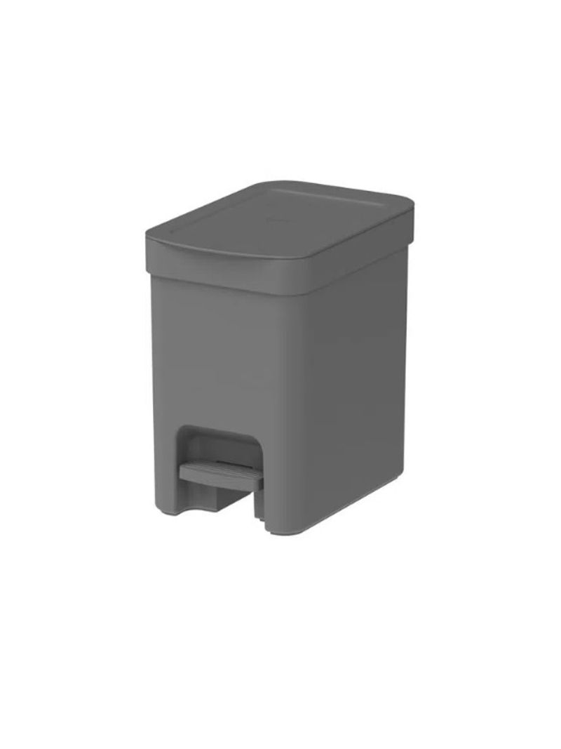 Lixeira-com-Pedal-Trium-6L-Chumbo-Fechado-LX4000-Martiplast-