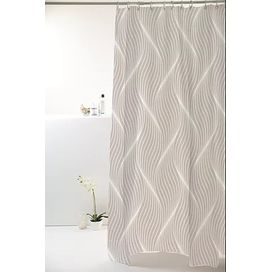 Cortina Box Poliéster Textura 828908 198x180cm Cinza Komeco