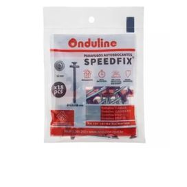 Kit Parafuso Speedfix Vermelho/Marrom Com 18 Onduline
