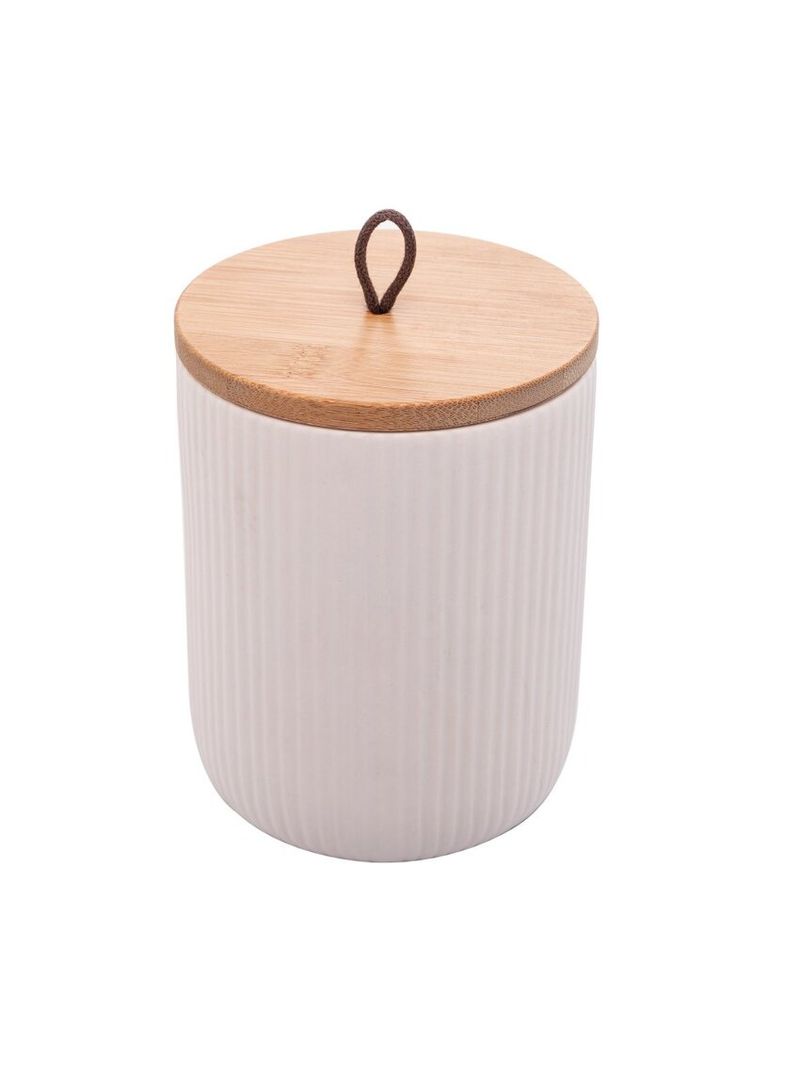 Potiche-de-Ceramica-com-Tampa-de-Bambu-125x10cm-Branco-Lyor