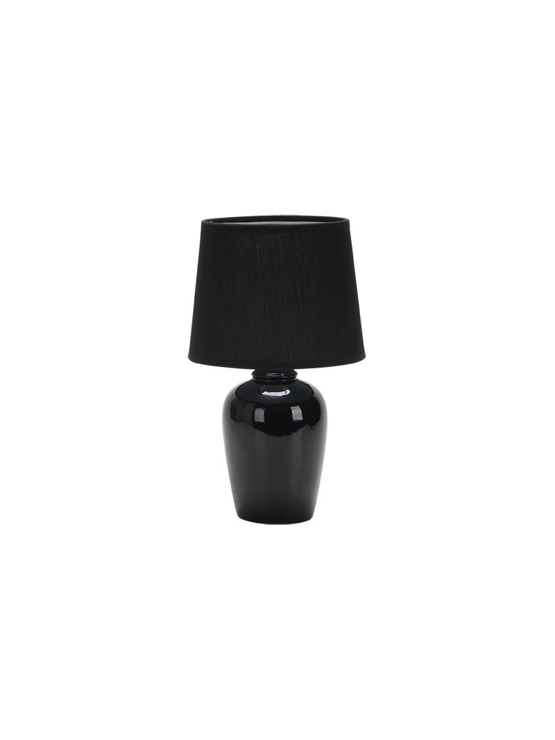 Abajur-Ceramica-Pottery-32CM-1xE27-Preto-Taschibra