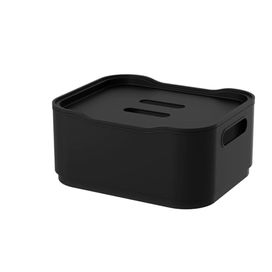 Cesta Fit com Tampa Pequena Preto Brinox