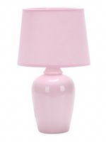 Abajur-Ceramica-Pottery-32cm-1xE27-Rosa-Taschibra