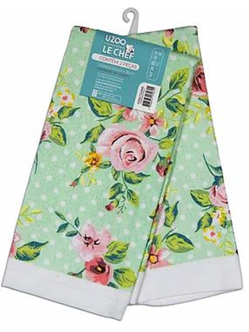 Kit-Pano-de-Copa-Le-Chef-Floral-2-Pecas-Komeco-