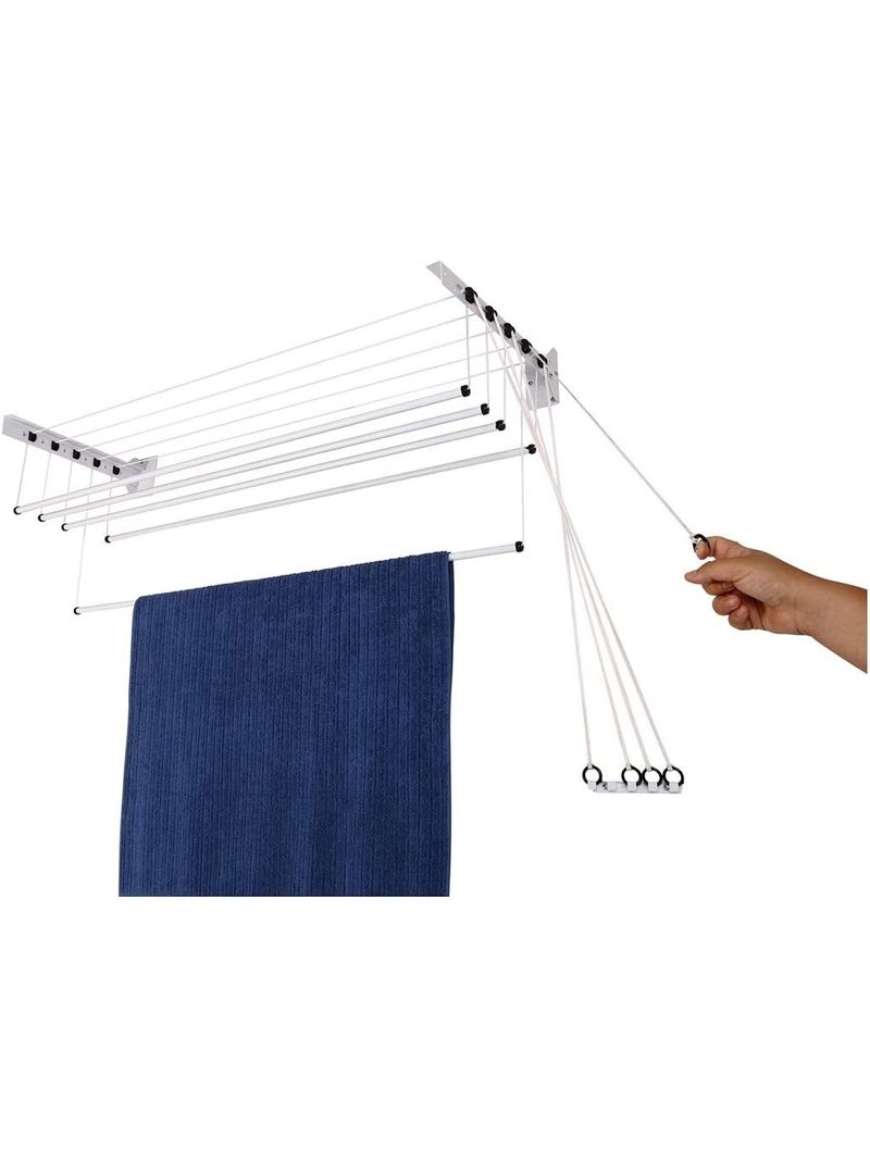 Varal-Teto-Parede-5-Varetas-100x38cm-7005-Branco-Max-EB