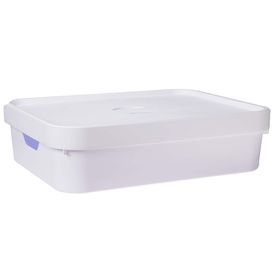 Caixa Organizadora Cube Grande Baixa com Tampa Martiplast