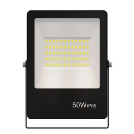 Refletor Led 50w 6500k Ultrafino Ip65 Preto Gaya